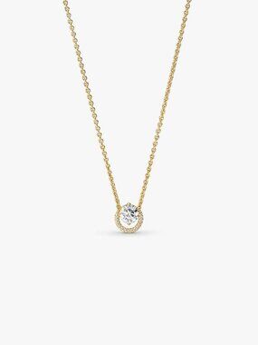 Pandora Sparkling Round Halo Pendant Collier Necklace